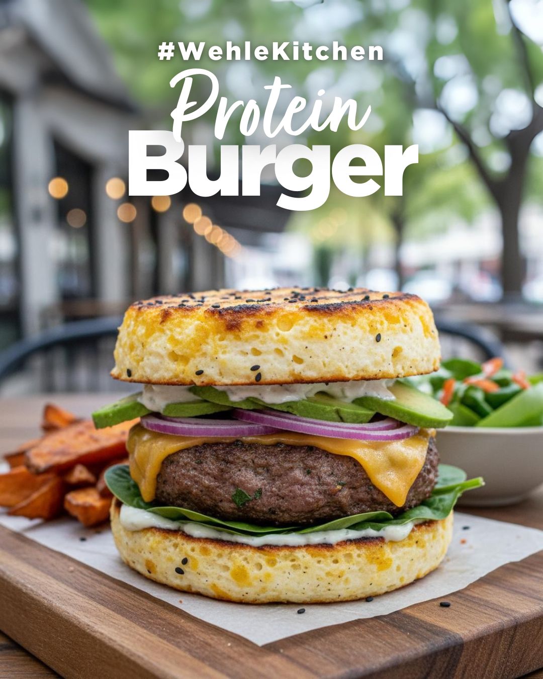 đ Protein-Burger mit HĂŒttenkĂ€se-Buns â Fitness trifft Fast Food