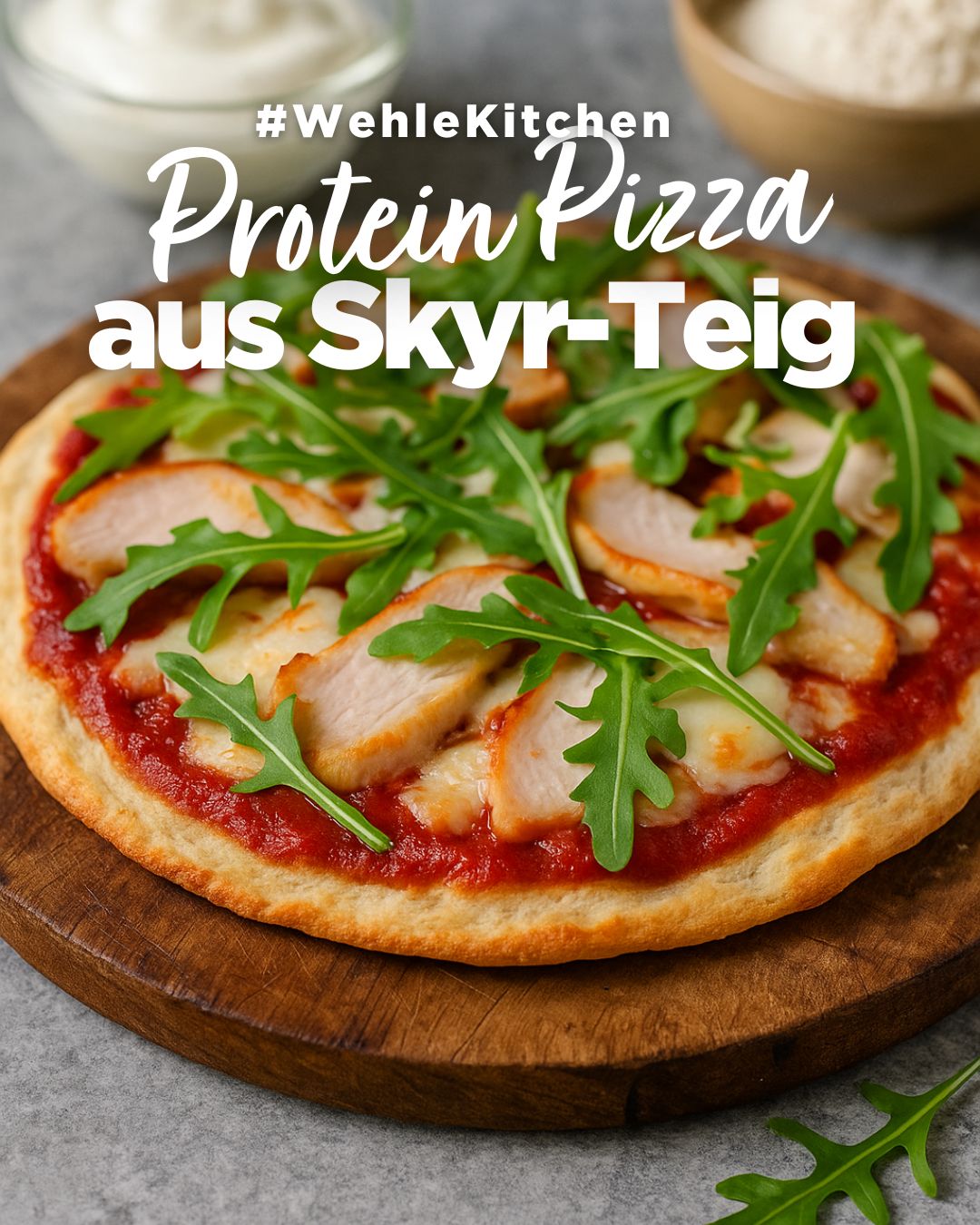 đ Protein Pizza aus Skyr-Teig â der perfekte Fitness-Feierabend ohne Reue