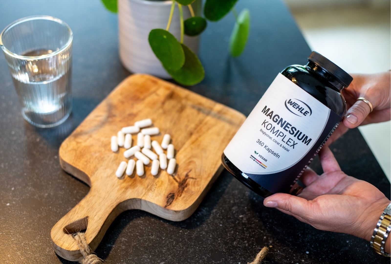 Magnesium Komplex hochdosiert mit Bisglycinat, Malat, Citrat