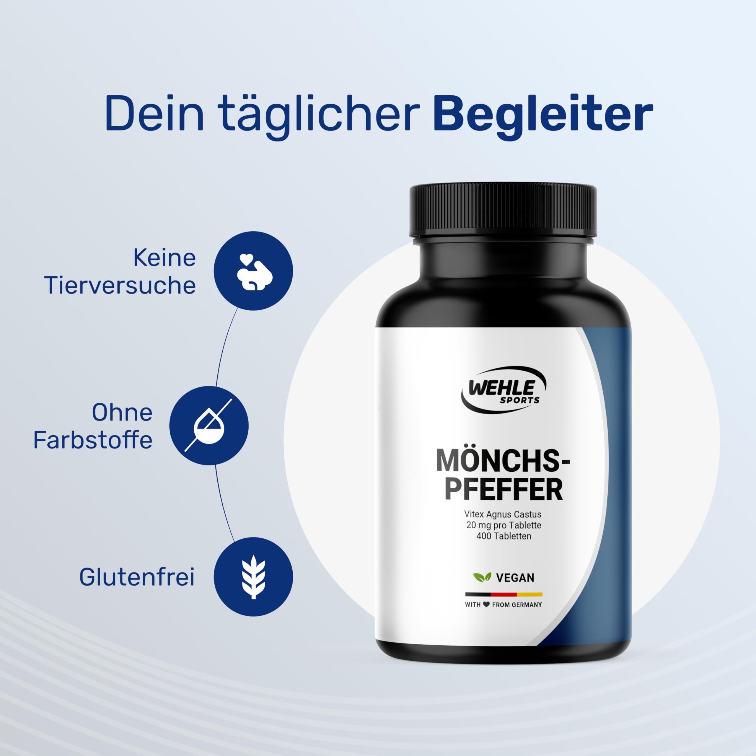 Mönchspfeffer hochdosiert - 400 Tabletten - 20mg pro Tablette - 10:1 Extrakt aus Bild 2