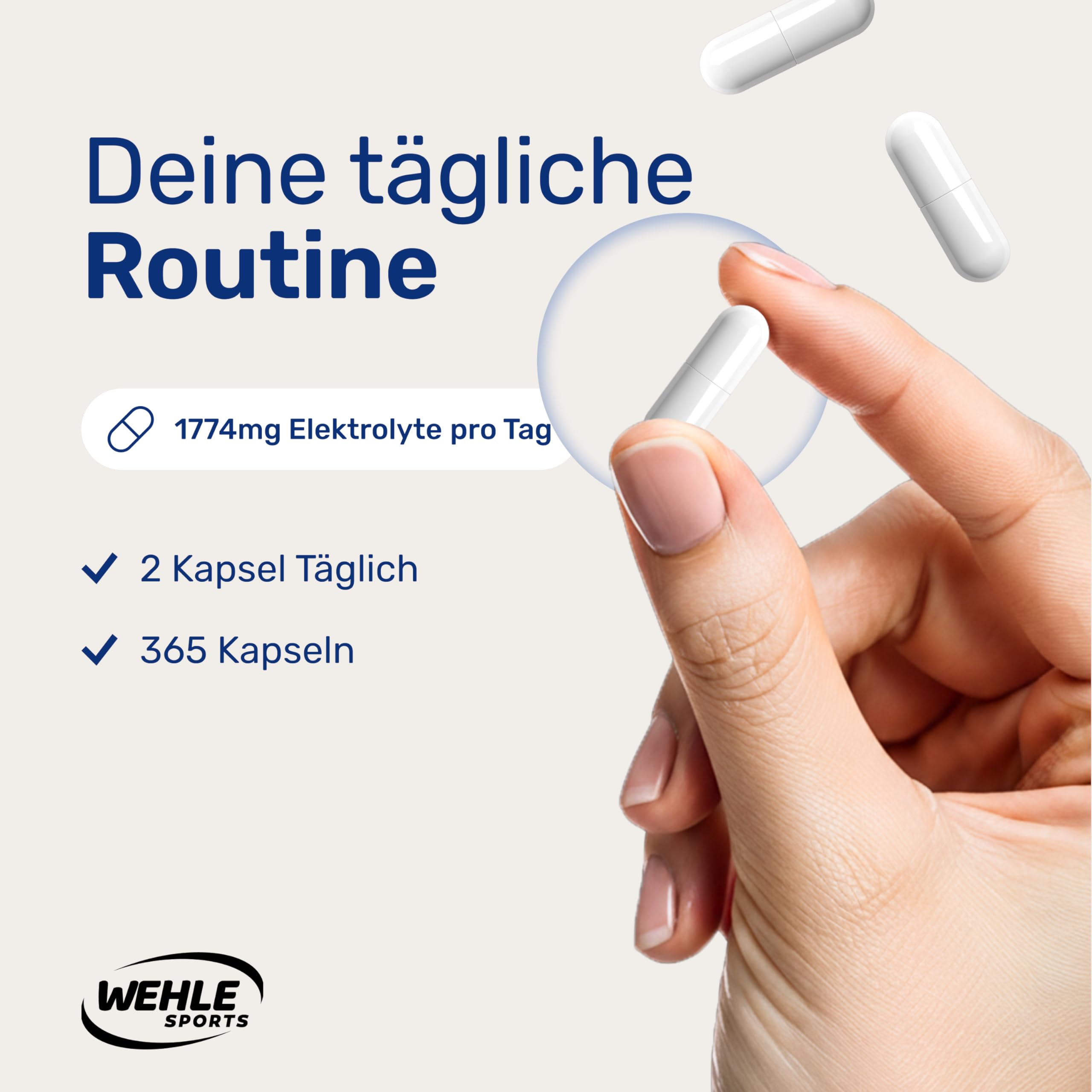 Elektrolyte Komplex - 365 Kapseln - mit Chlorid, Kalium, Calcium, Magnesium & Na Bild 3
