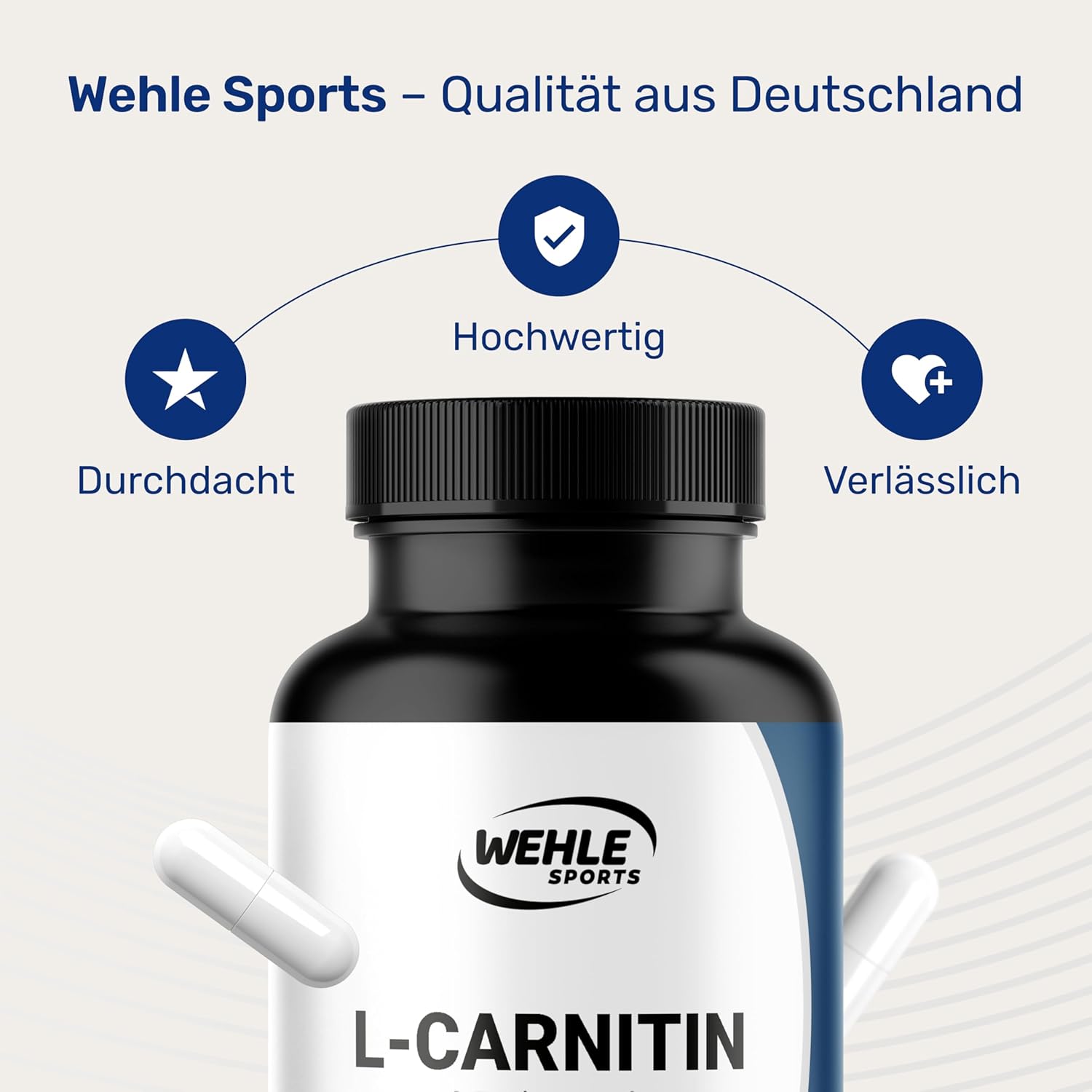 L-Carnitin Kapseln Hochdosiert 3196mg - 180 Kapseln