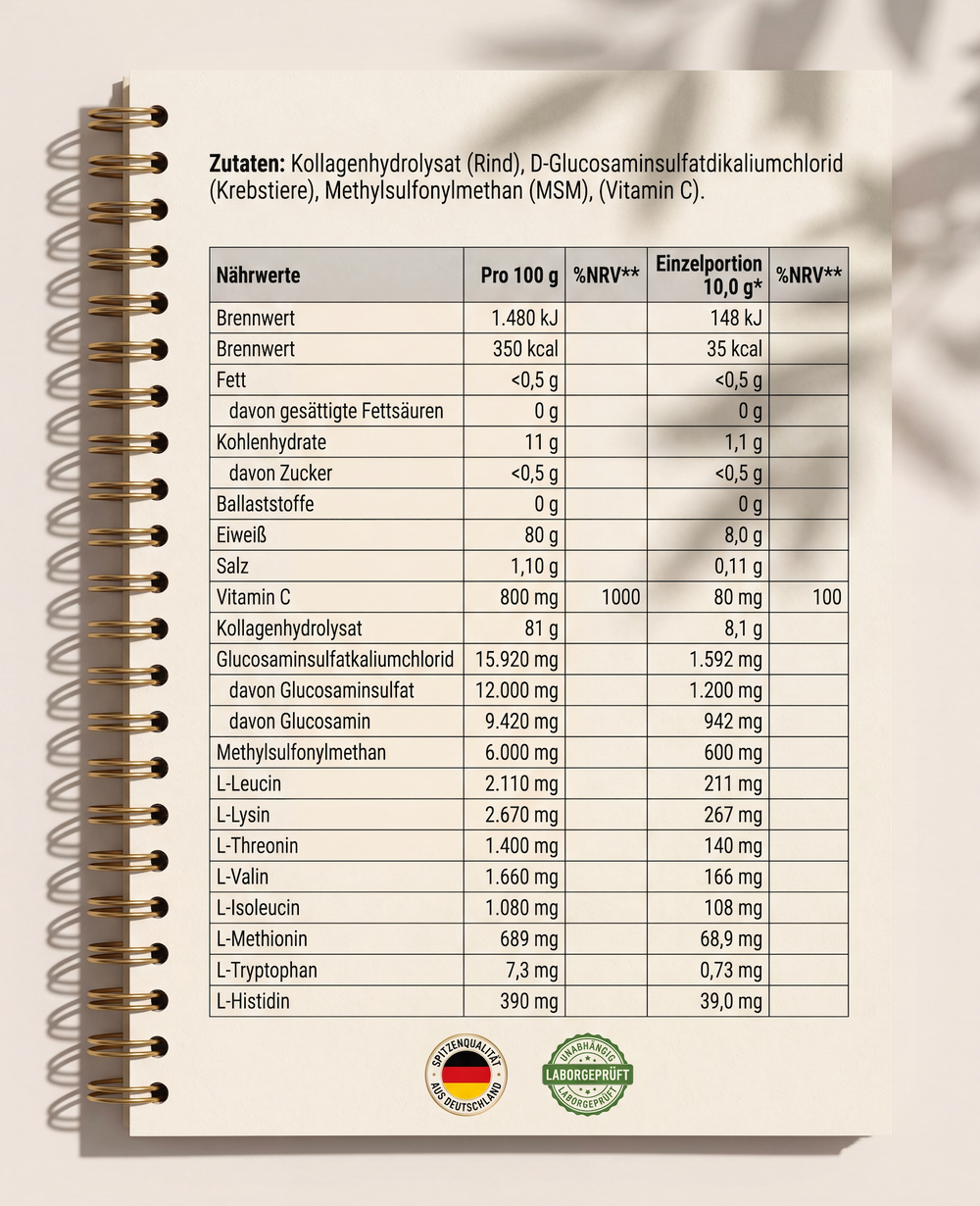 Collagen Knorpel Komplex - Neuheit