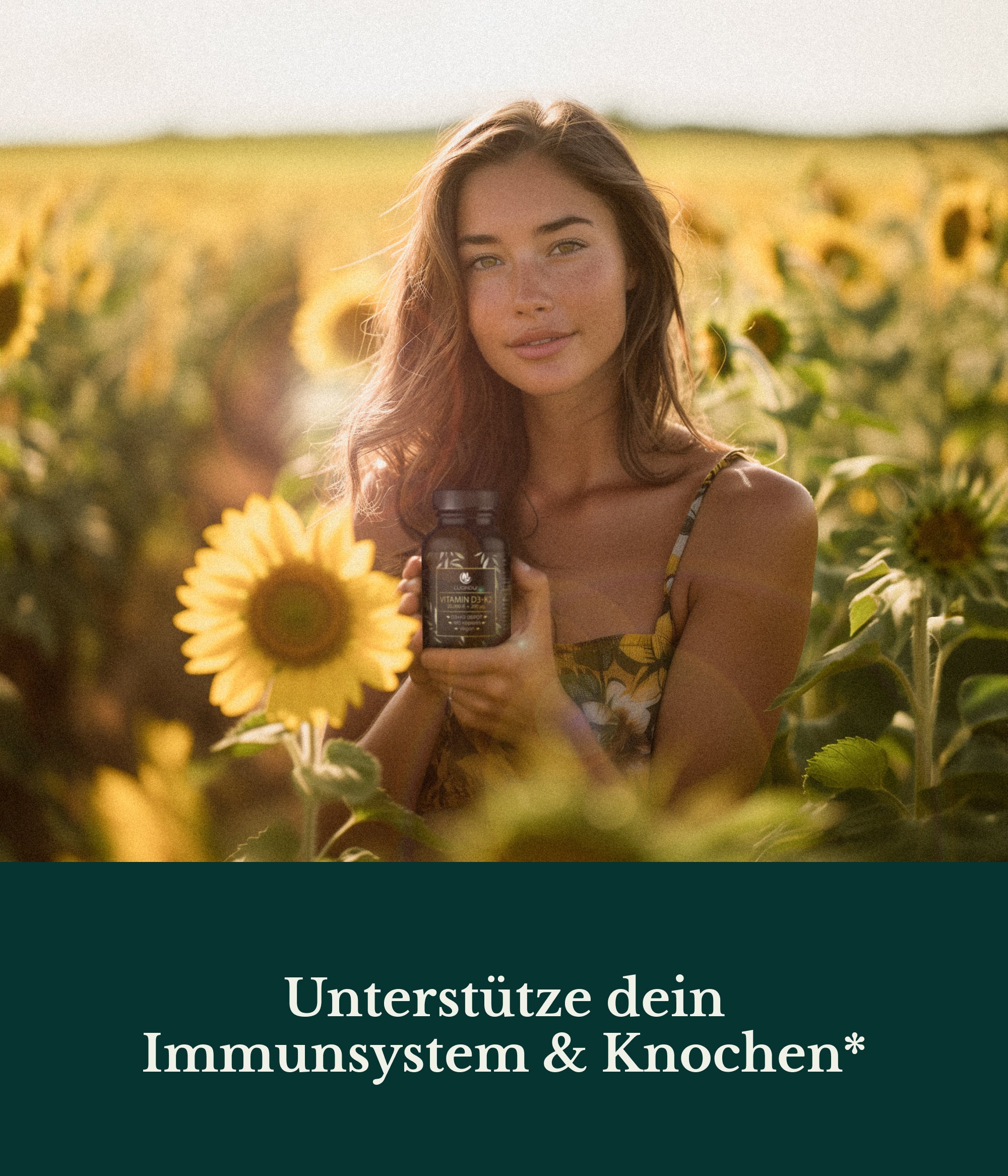 Luondu Vitamin D3 20.000 I.E + K2 MK7 200 mcg Depot Hochdosiert - 180 Vegane Kapseln