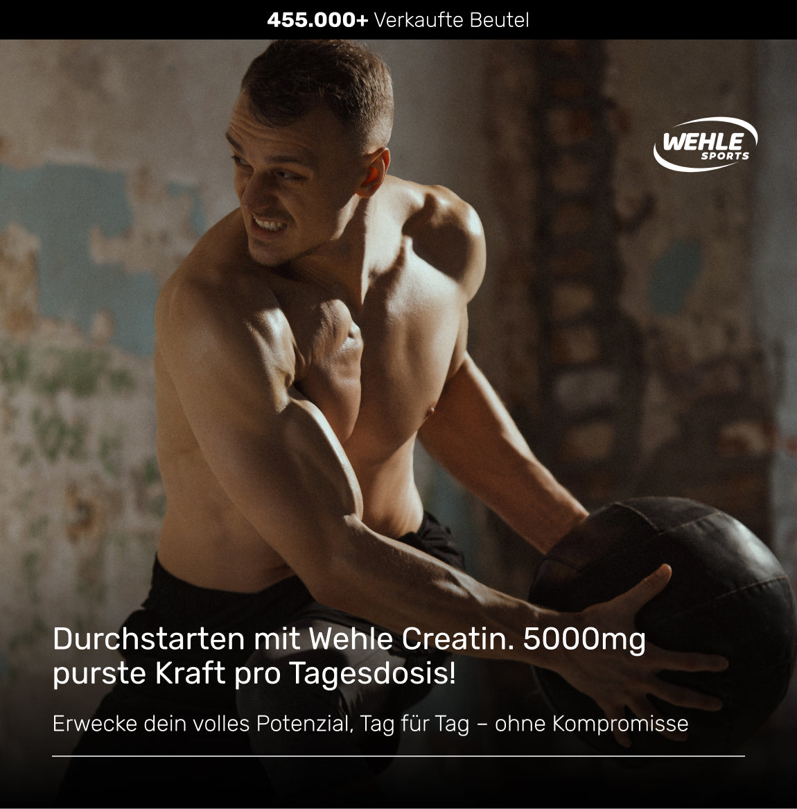 Wehle  Creatin Monohydrat Pulver - Kreatin 1000g