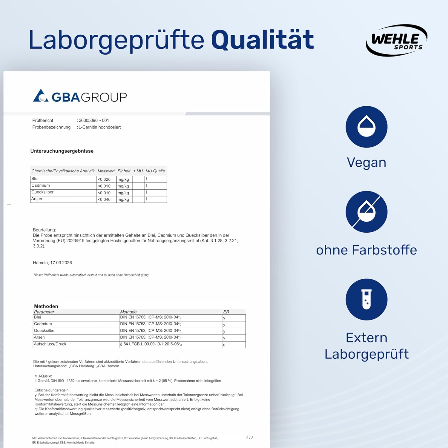 L-Carnitin Kapseln Hochdosiert 3196mg - 180 Kapseln