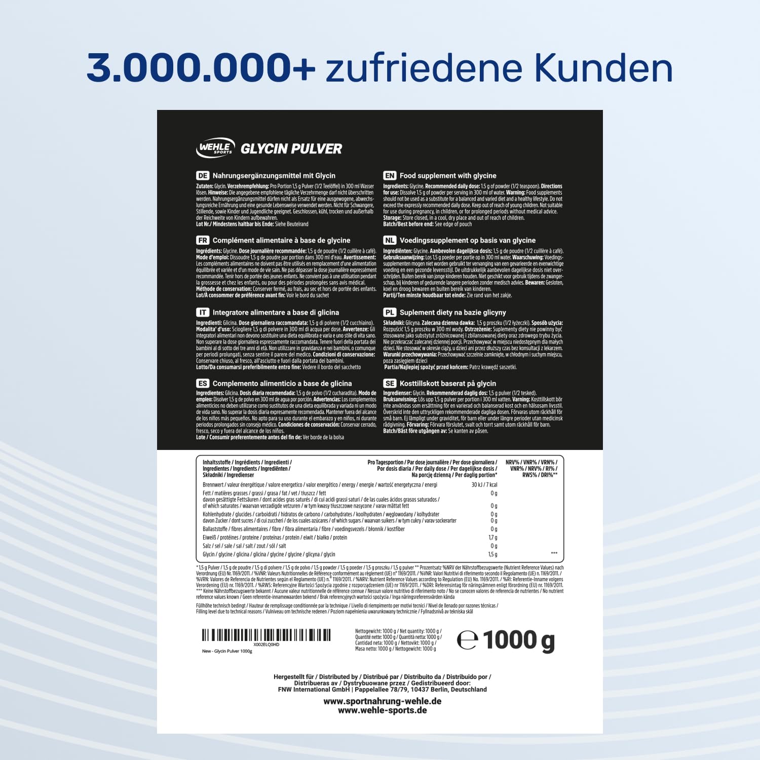 Glycin Pulver Anwendung