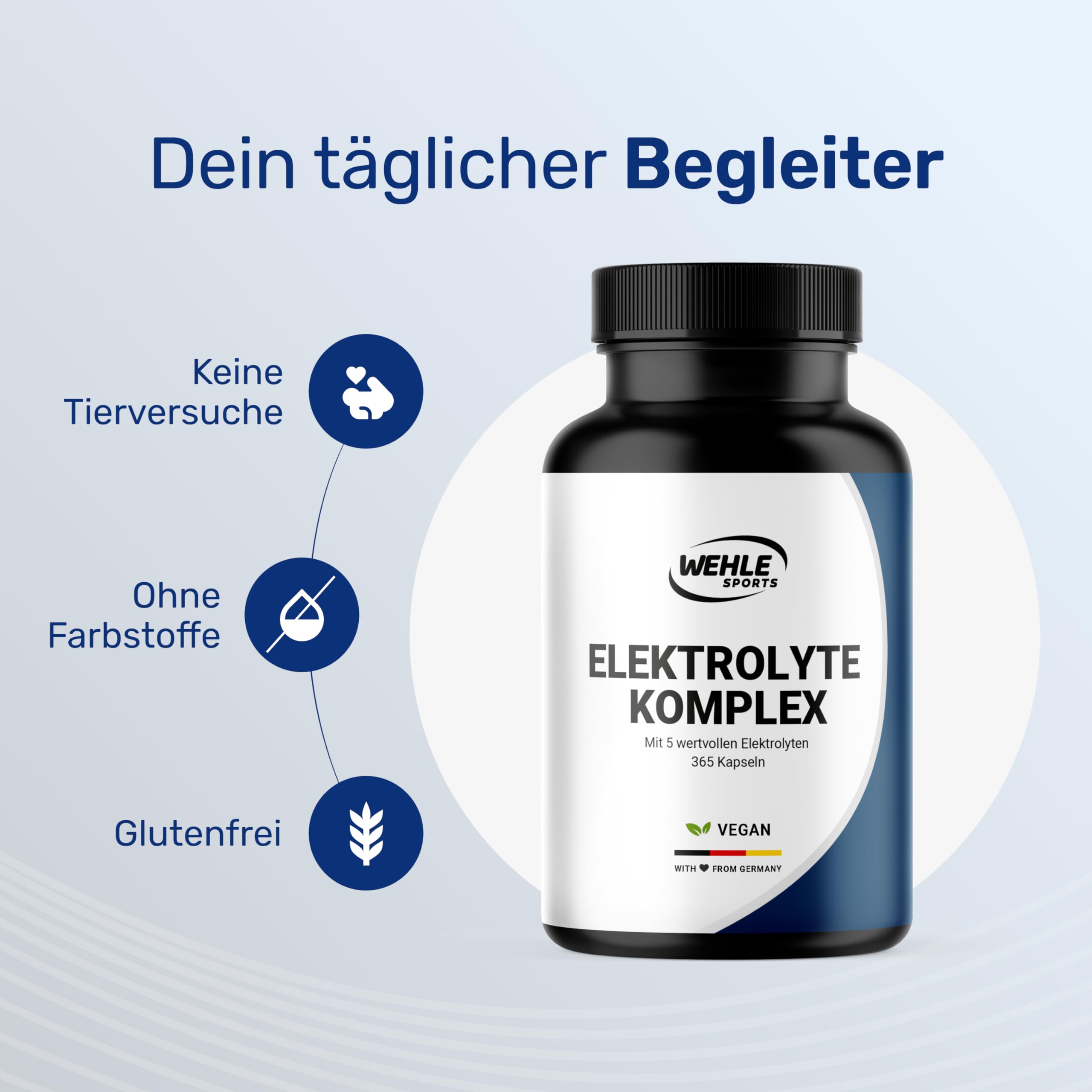 Elektrolyte Komplex - 365 Kapseln - mit Chlorid, Kalium, Calcium, Magnesium & Na Bild 2