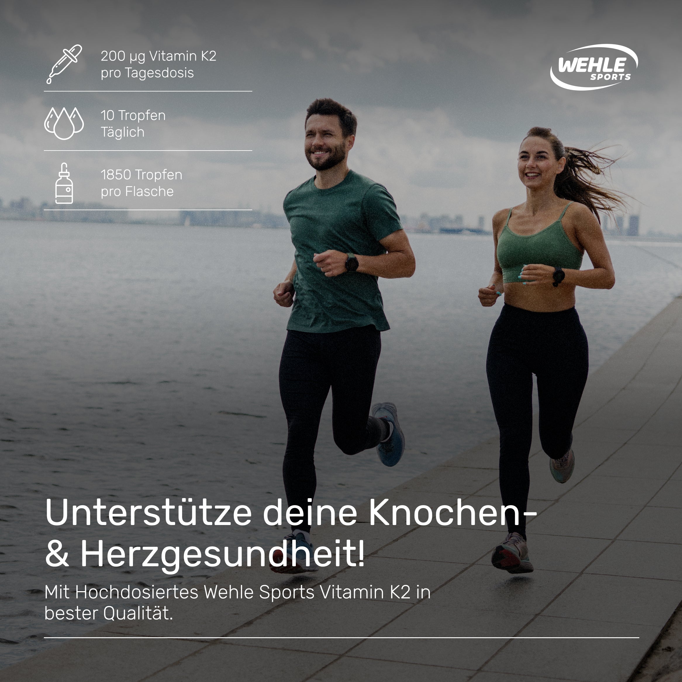 Wehle Sports Vitamin K2 MK7 Tropfen - 50ml  1850 Tropfen