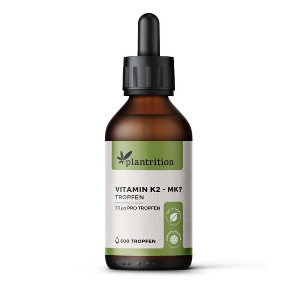 plantrition Vitamin K2 Öl Natürliches Menaquinon MK-7 (MHD 09/2026)