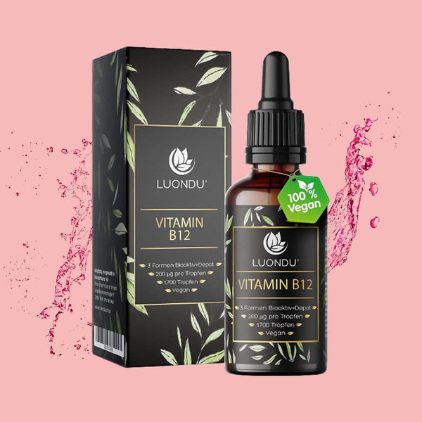Luondu Vitamin B12 Tropfen flüssig 200µg pro Tropfen - 50ML